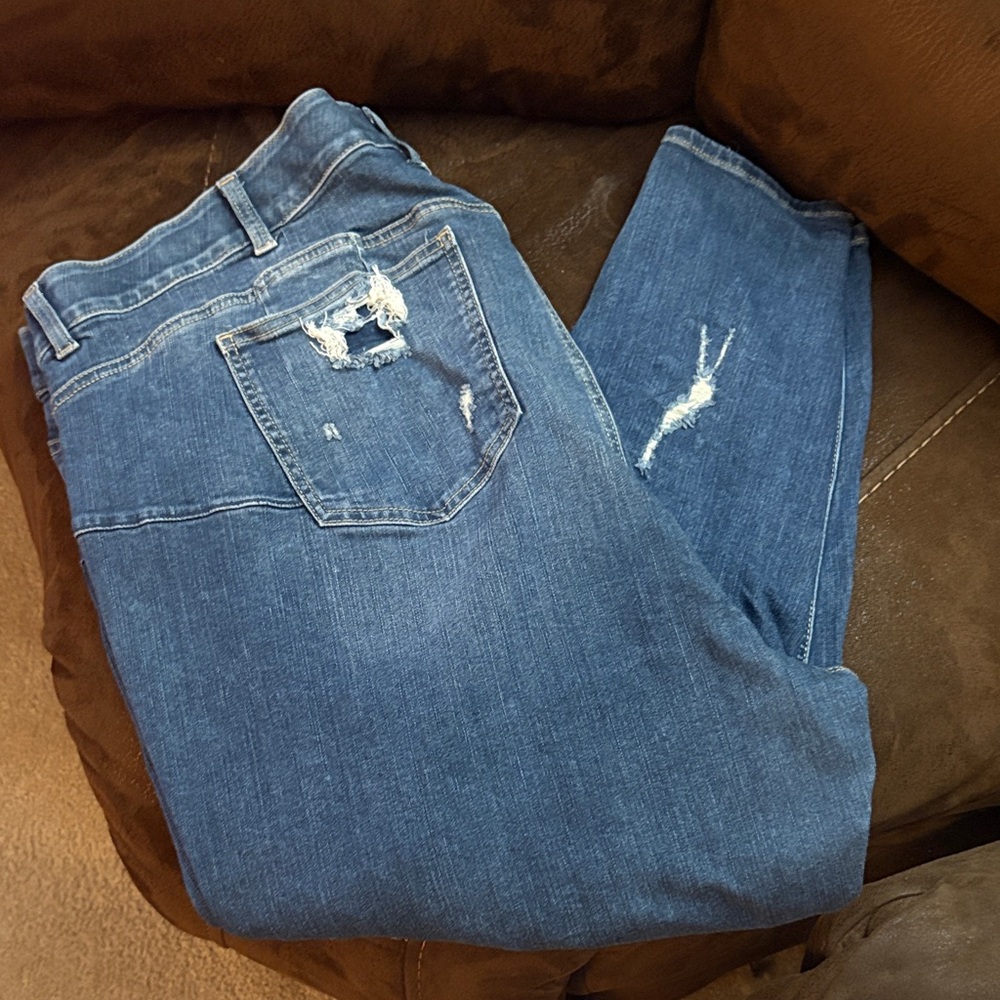 Distressed Blue Jeans Torrid Bombshell Skinny